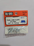 Vintage RC Plane Du-Bro Fuel Line Clips (For Med 3/32 I.D Tubing)