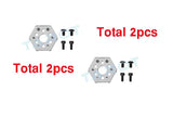 CNC motor mount plates with hardware, 2-pack for 2204/2206