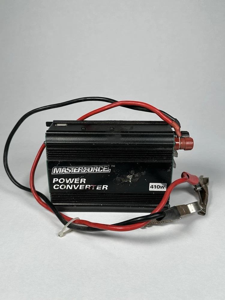 410W Power Converter 12V DC to 120V AC Car Truck Inverter USB Masterforce
