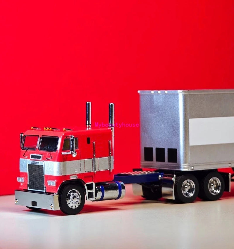 1:64 596 HEC G1 Freightliner Container Truck Tractor Model Diecast Metal Car