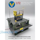 1:72 scale US Army airfield control tower diorama build model with fenced platform