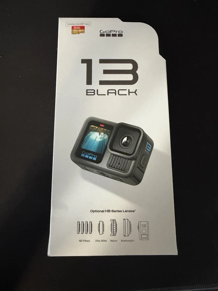 GoPro HERO13 Black accessory bundle retail package with camera and accessory layout