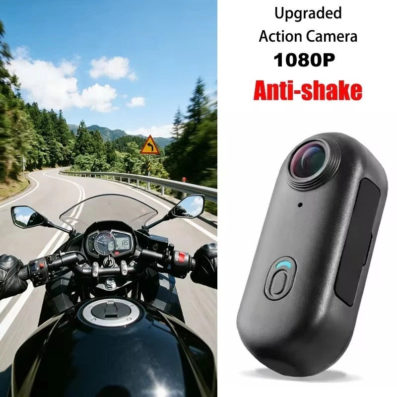 64GB FHD 1080P Mini Body Camera, Wearable Action Body Cam, Thumb Size Hands BLAC
