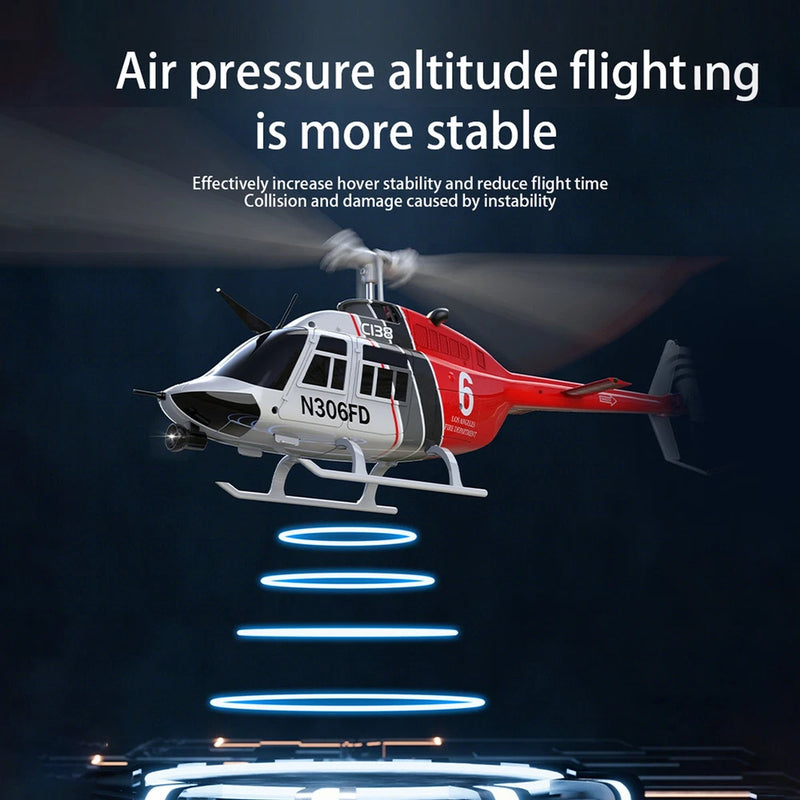 2.4GHz Remote Control Helicopter 4CH Single Propeller Aileron Free WXES