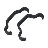 Propeller bundle holder locking clips, black, curved pair
