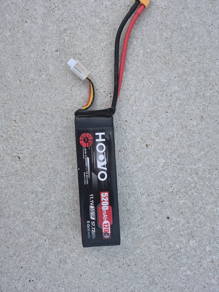 Hoovo 6500MAH 120C 11.1V 3S Hardcase Lipo W EC5 Connector Rc Part #17600 Battery