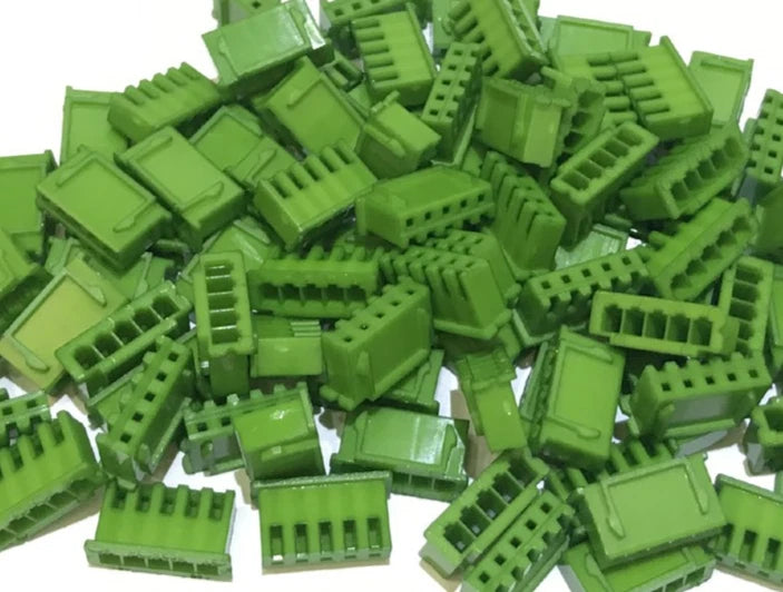JST XH 2.5mm 5-Pin Female Connector Socket Green Color for 4S RC Battery 100pcs