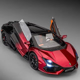 1:24 Lamborghini REVUELTO Diecast Model Car w/ Sound Light Pull-Back Toy Gift