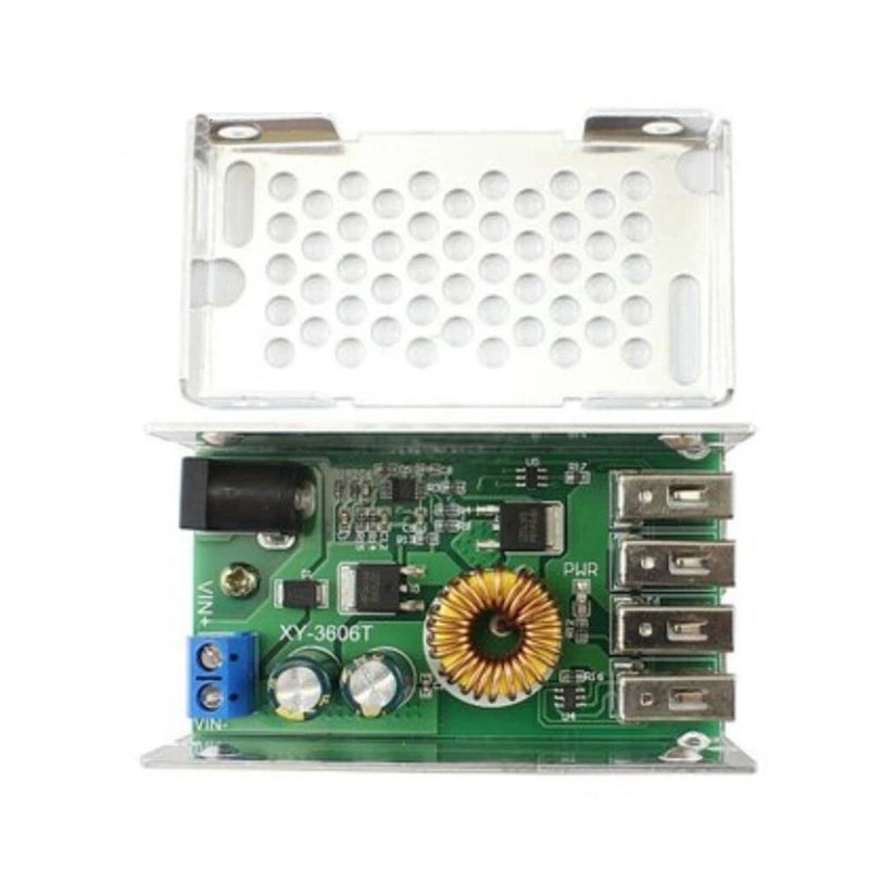 1pcs DC-DC 9V - 36V To 5V Step Down Board 5A 4 USB Buck Converter Power Module
