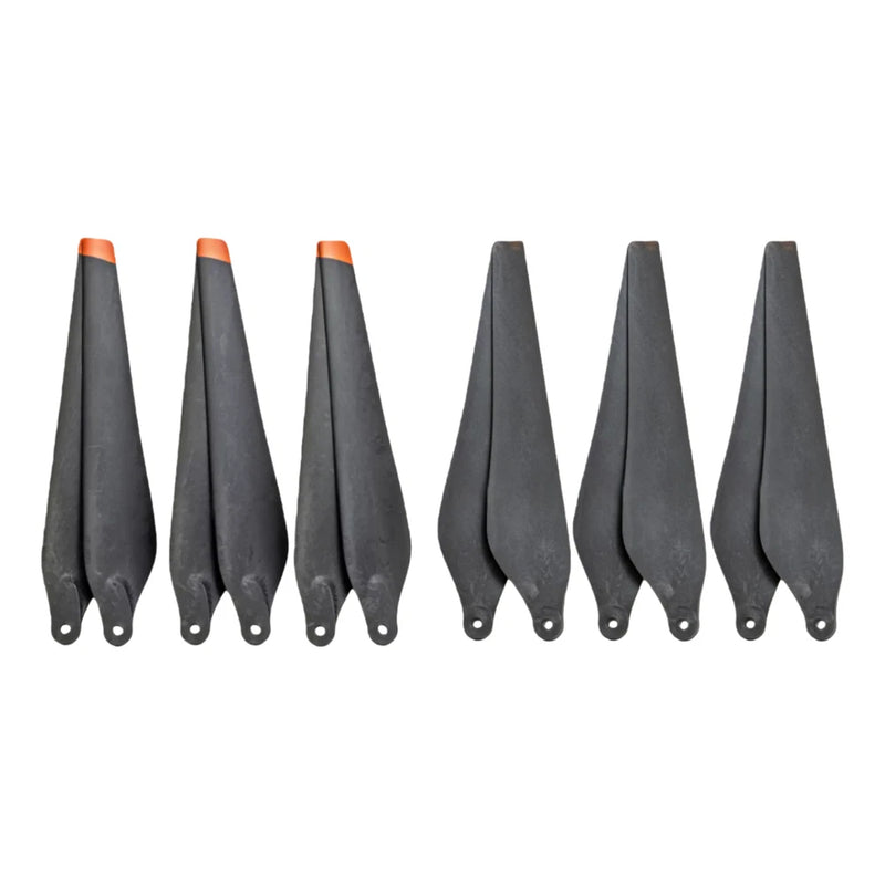 DJI Agras drone propellers with orange tips, dark grey blades (set of 6)