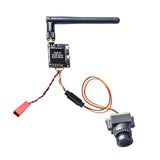 FPV camera and 600mW transmitter module with antenna and wiring harness
