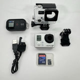 GoPro HERO3+ Silver Edition Action Camera Bundle Case SD Card Tested