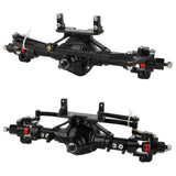 Metal Middle Steering Straight Axle with Servo Base for  1/10 RC Crawler 6x6 8x8