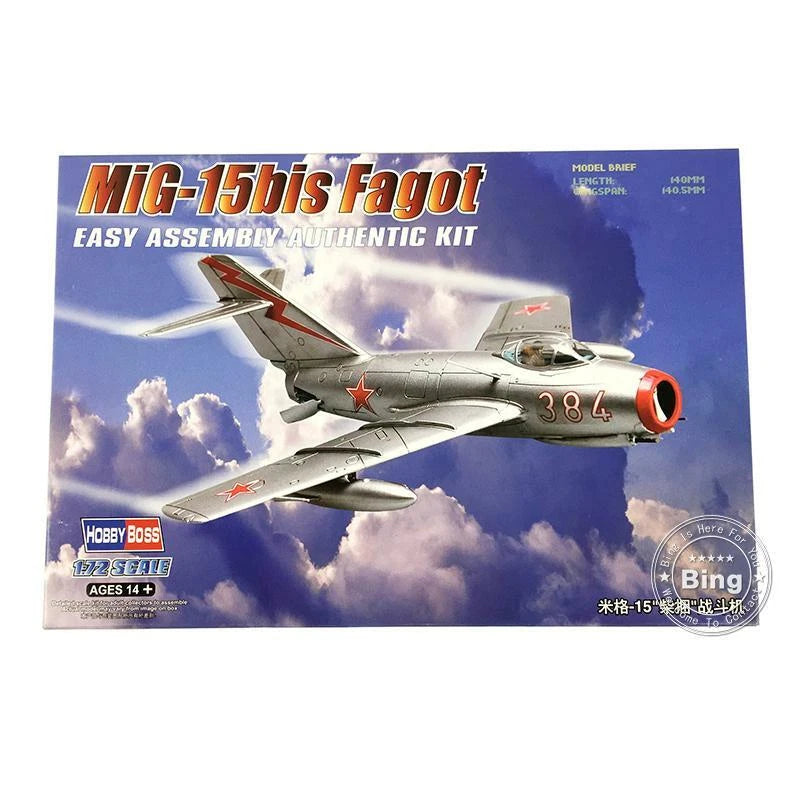 1/72 Soviet MIG-15bis Fagot Fighter Bomber 80263 Hobbyboss Plane Static Model