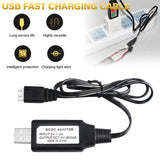 7.4V 800mA XH-3P BMS 2S USB Charger Lipo Li-ion Battery for RC Car Helicopter