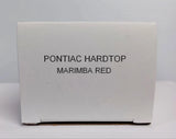 1963 Pontiac Bonneville Hardtop Marimba Red Promo Model Box Replica NO CAR