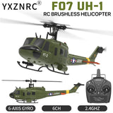 YUXIANG F07 UH-1 RC Helicopter RTF 2.4G 6CH 6-axis Gyro Optical Flow Positioning