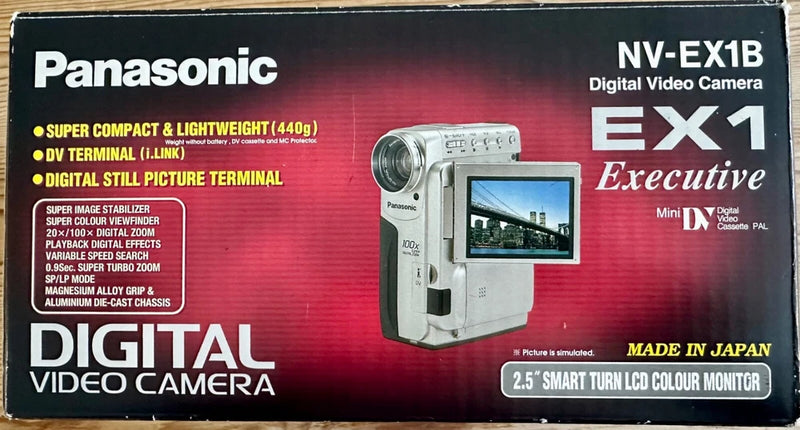 Panasonic Digital Video Camera NV-EX1B EX1 Executive with bag in original box