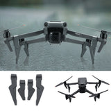 Drone landing gear leg heightening extension tripod set, with four gray leg extenders