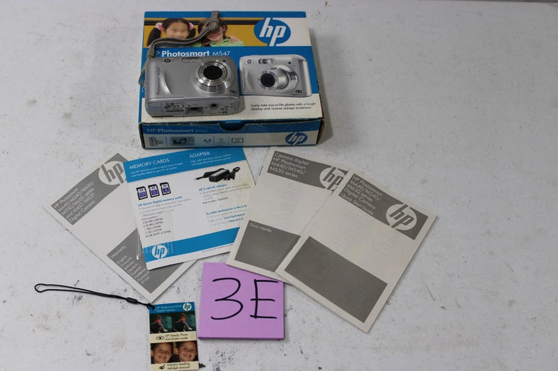 HP Photosmart M547 6.2MP Digital Camera 3x Optical Zoom Silver