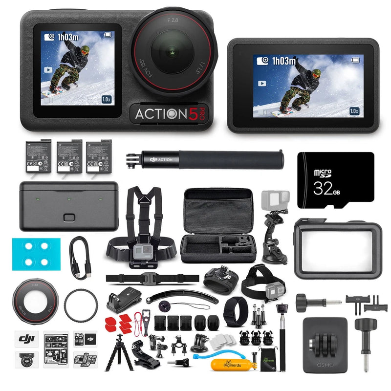 DJI Osmo Action 5 Pro Adventure Combo - WaterProof Action Camera With 50-In-1