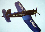 Dynaflite Fun Scale Corsair by Mark Smith RC Airplane Short Kit + PDF Plan