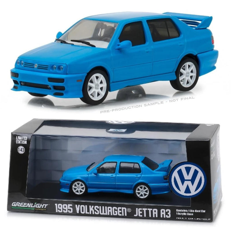 GREENLIGHT 86323 1995 VOLKSWAGEN JETTA A3 BLUE DIECAST MODEL CAR 1:43