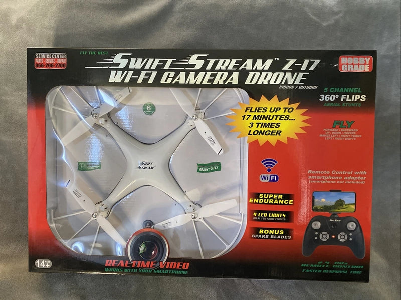 Swift Stream Z-17 Wifi Camera Drone  2.4 GHz with Remote Control hobby grade NEW