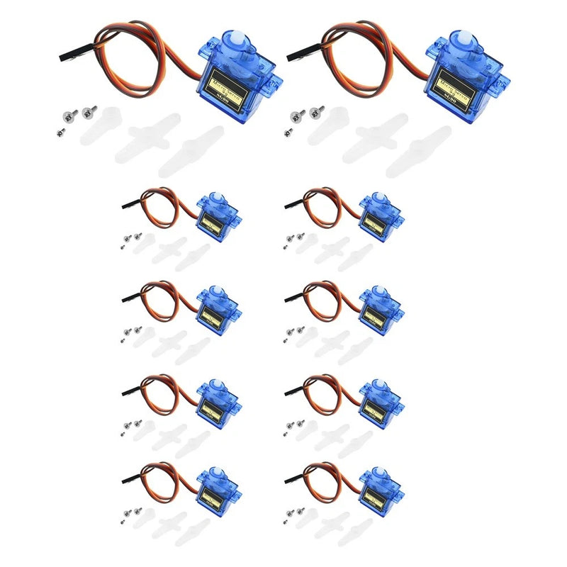 10 x SG90 Micro Servo Motors 9G Micro Servo Motor Fit For Drones RC Helicopters