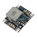 DC-DC buck converter module with inductor, capacitor, and labeled OUT terminals
