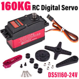 160KG RC Digital Servo 24V High Torque Servo for 1:5 RC Car Robot FPV Drone