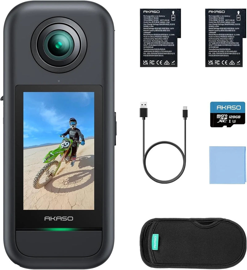 Weatherproof 360?? Action Camera - 5.7K 360 Video with 1/2"48MP Sensors, 72MPc