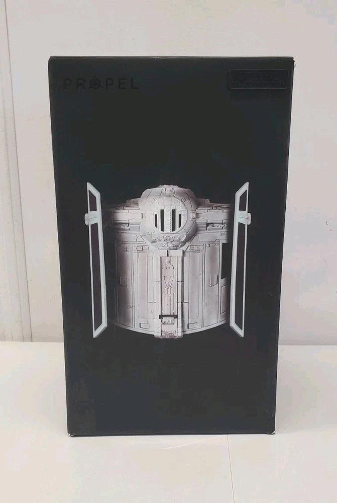Propel TIE Advanced X1 battling drone box, black packaging with drone graphic