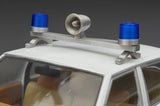 1/24 Scale Model Blue Twin Beacon Ray Speaker Police Lightbar Visibar 2461B