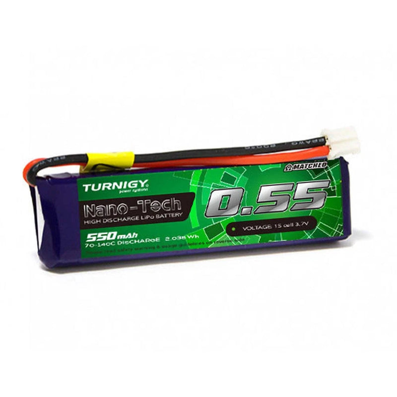 Turnigy Nano-Tech Plus 550mAh 1S 3.7V LiPo Battery 70C (JST-PH Connector)