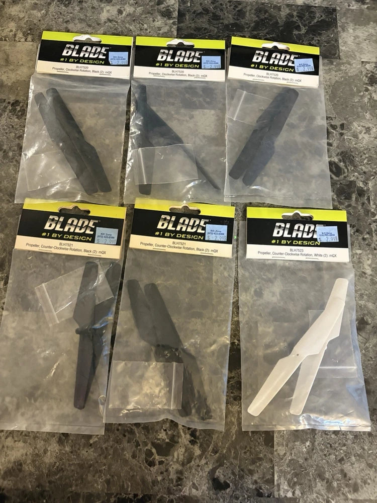 (B3-13) Eflite / Blade Helicopter RC Parts Lot Of 6 mQX