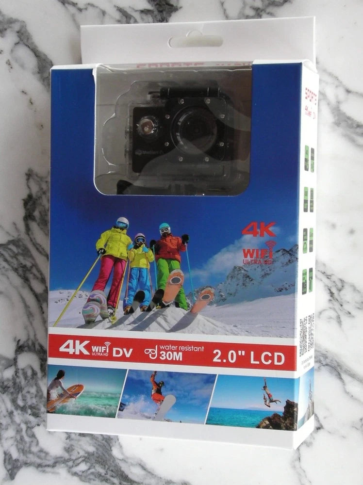 Motion Pro Vision BLACK 120? 4k Action Camera 8MP Native WiFi go sports surf ski