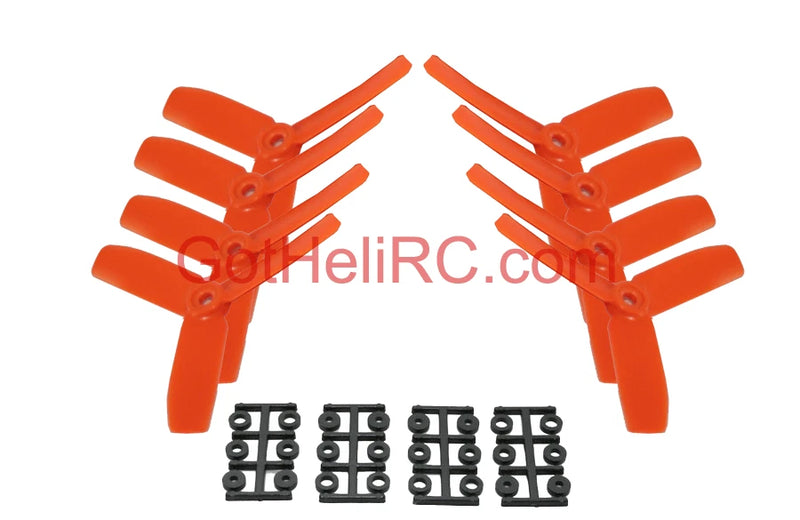 HQ Prop Tri-Blades 4x4x3 Bullnose (ORANGE) HQProp MultiRotor propeller (8PCS)