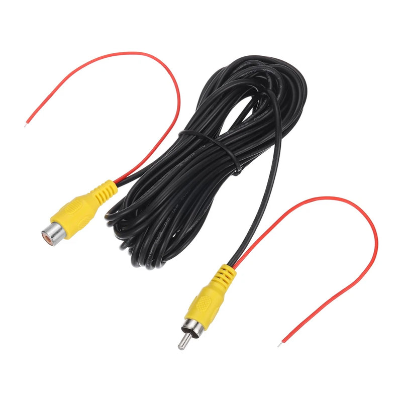 1 Pcs 19.68ft Male to Female RCA Extension Cable, Black