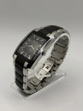 Bulova Two-Tone 35mm Tank Watch (model 98A117) New Battery Read Desc. Battery