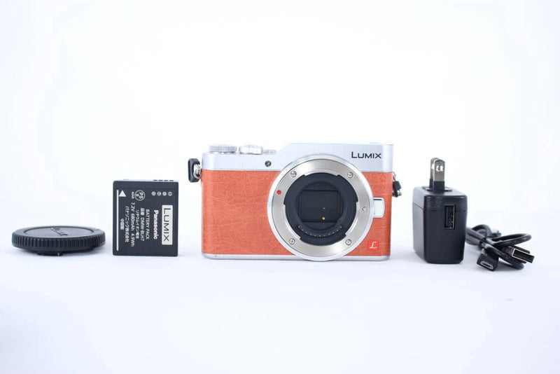 Panasonic LUMIX DC-GF9 Video Camera Compact  Orange Silver Excellent Condition