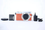 Panasonic LUMIX DC-GF9 Video Camera Compact  Orange Silver Excellent Condition