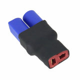 EC5 to Deans T-plug battery adapter, nylon connector with red Deans female port