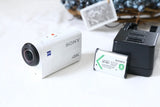 Sony FDR-X3000 Digital 4K Video Camera Recorder, 3 Batteries, Japanese Language