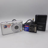 Panasonic Digital Camera Lumix DMC-FS6 8.1MP Silver Tested *Read*