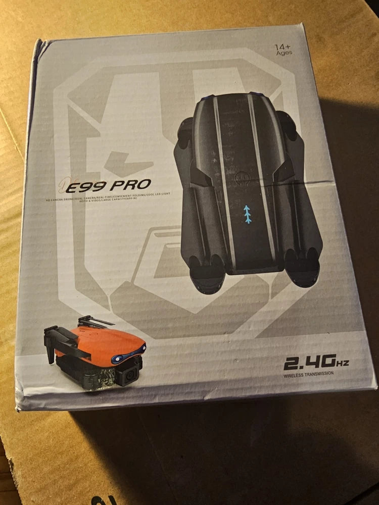 E99 Pro Drone WiFi FPV HD Camera Foldable RC Quadriblade Drone