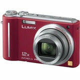 Panasonic Lumix DMC-TZ7 Red Camera 10.1MP 12x Zoom Used From Japan