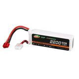 2200mAh 30C 11.1V 3S Lipo Battery T-Dean Plug For RC FPV Drone Racing Airplane