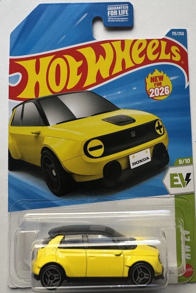 Hot Wheels Custom 2020 Honda E Yellow 115/250 HW EV 9/10 2026 New Model