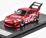 TG SW 1:64 Red  911 RWB 993 Big Spoiler Sports Model Diecast Metal Car New